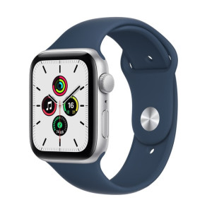 Умные часы Apple Watch SE 2 44 mm (алюминий серебристый/синий омут спортивный)  - фото