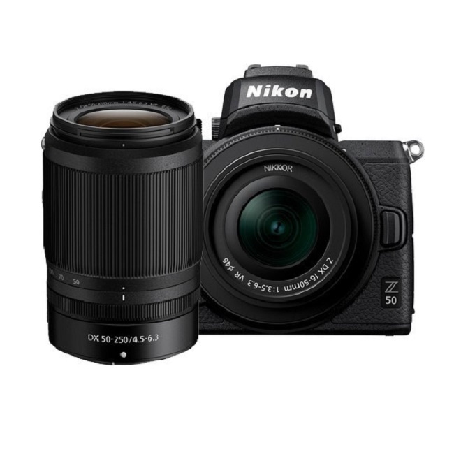 Беззеркальный фотоаппарат Nikon Z50 Double Kit 16-50mm + 50-250mm - фото