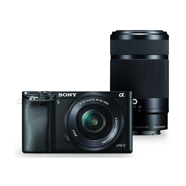 Цифровой фотоаппарат Sony a6000 Double Kit 16-50mm + 55-210mm (ILCE-6000Y) Цвет: Черный. - фото