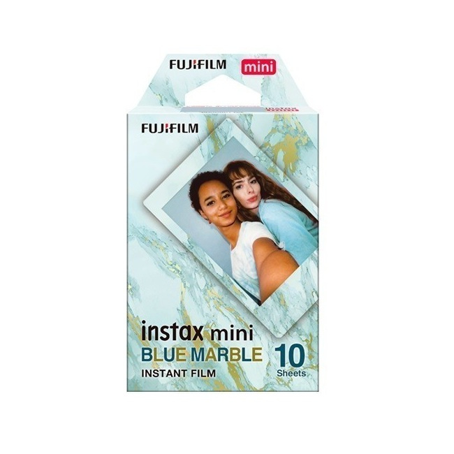 Кассета Fujifilm Instax Mini Blue Marble x10. - фото