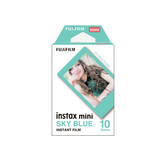 Кассета Fujifilm Instax Mini SKY BLUE x10. - фото