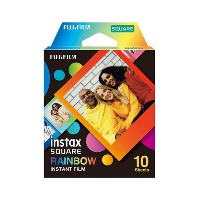 Кассеты Fujifilm Instax Square Rainbow x10. - фото