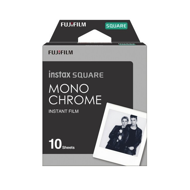Кассеты Fujifilm Instax Square Monochrome x10. - фото
