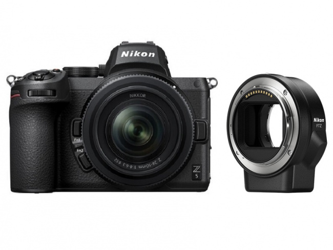 Беззеркальный фотоаппарат Nikon Z5 Kit 24-50mm f/4-6.3 + переходник FTZ II Mount Adapter - фото