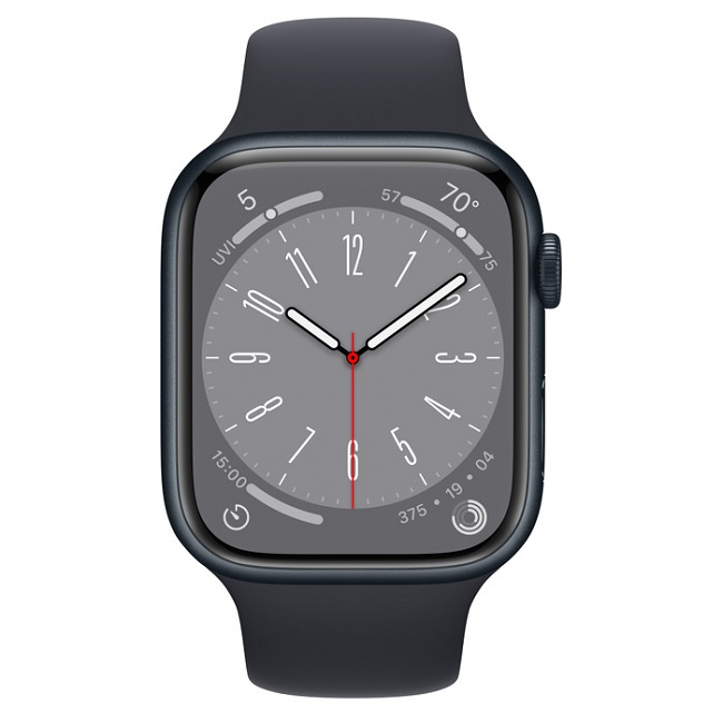 Умные часы Apple Watch Series 8 45 мм полуночный/полуночный спортивный (MNP13) - фото2