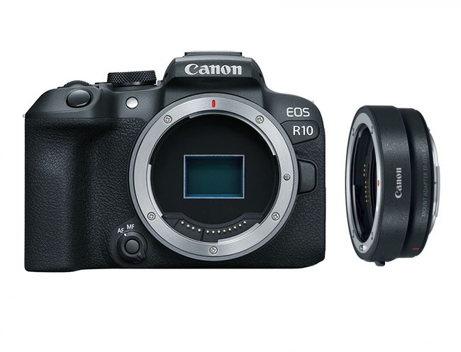 Беззеркальный фотоаппарат Canon EOS R10 Body + адаптер крепления EF-EOS R - фото