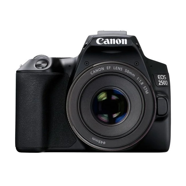 Зеркальный фотоаппарат Canon EOS 250D KIT EF 50mm f/1.8 STM Цвет: Черный - фото