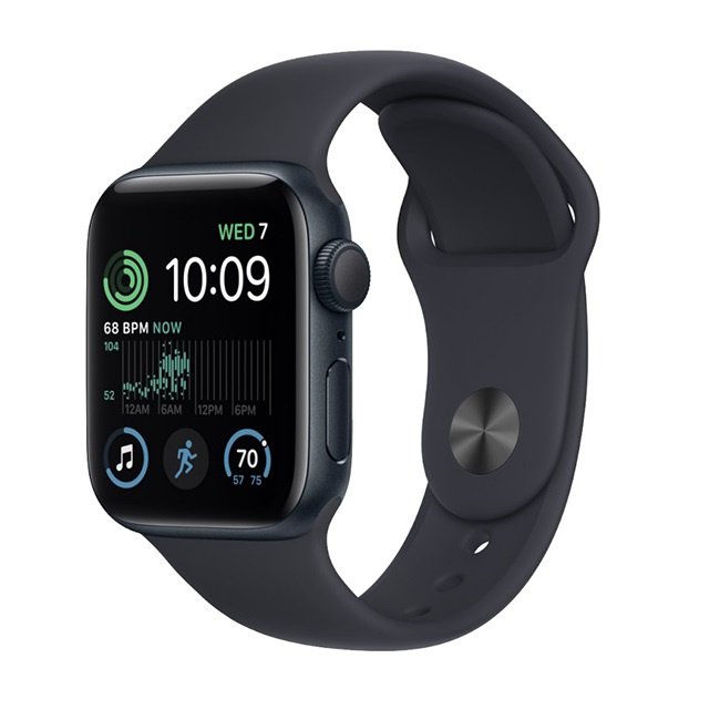 Умные часы Apple Watch SE 2 44mm (темная ночь/темная ночь спортивный) (MNTF3) - фото
