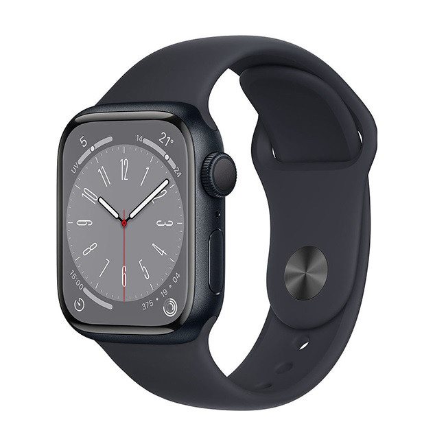 Умные часы Apple Watch Series 8 41 мм полуночный/полуночный спортивный (MNU83) (MNU73) - фото