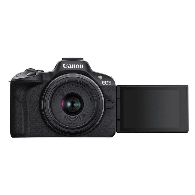 Беззеркальный фотоаппарат Canon EOS R50 RF-S 18-45mm F4.5-6.3 IS STM. Черный - фото4