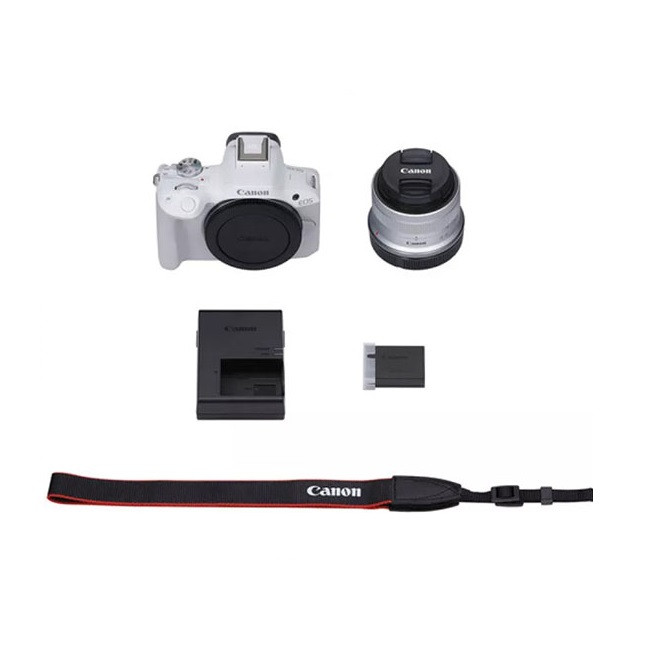 Беззеркальный фотоаппарат Canon EOS R50 RF-S 18-45mm F4.5-6.3 IS STM. Белый - фото8