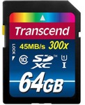 Карта памяти SDXC Transcend SDXC Class 10 64GB UHS-I 300x - фото