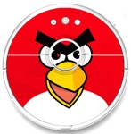 Защитная наклейка для пылесоса Xiaomi Mi Roborock Angry Birds. - фото