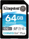 Карта памяти Kingston Canvas Go! Plus SDXC 64GB (SDG3/64GB) - фото