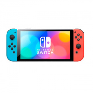 Игровая приставка Nintendo Switch 2019 (с неоновыми Joy-Con) - фото