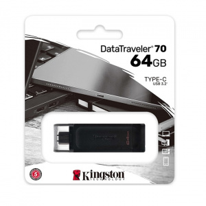 USB-флэш накопитель Kingston DataTraveler 70 64GB (DT70/64GB)  Type-C - фото2