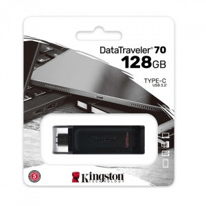 USB-флэш накопитель Kingston DataTraveler 70 128GB (DT70/128GB) Type-C - фото2