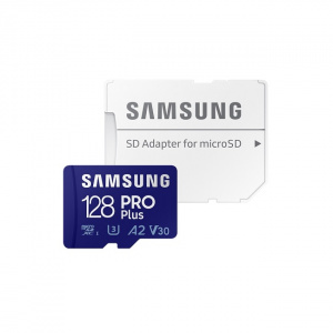 Карта памяти Samsung PRO Plus microSDXC 128GB (с адаптером) - фото