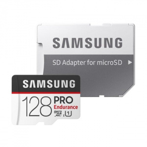 Карта памяти Samsung PRO Endurance microSDXC 128GB + адаптер - фото