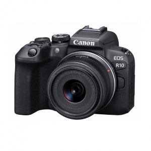 Беззеркальный фотоаппарат Canon EOS R10 RF-S 18-45mm F4.5-6.3 IS STM + адаптер крепления EF-EOS R - фото2