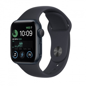 Умные часы Apple Watch SE 2 44mm (темная ночь/темная ночь спортивный) (MNTG3) - фото
