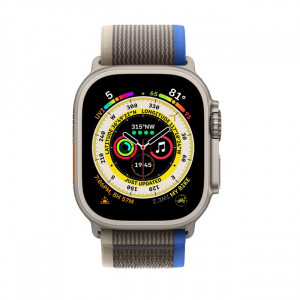 Умные часы Apple Watch Ultra LTE 49 мм (титановый корпус, титановый/сине-серый, нейлоновый ремешок) (MQF33) - фото2