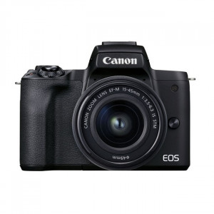 Беззеркальный фотоаппарат Canon EOS M50 Mark II Kit EF-M 15-45mm f/3.5-6.3 IS STM (черный) - фото
