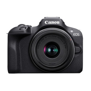 Беззеркальный фотоаппарат Canon EOS R100 RF-S 18-45mm F4.5-6.3 IS STM. Черный - фото