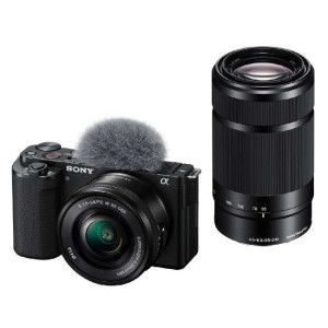 Цифровой фотоаппарат Sony ZV-E10 Kit 16-50mm + 55-210mm Цвет: Черный - фото