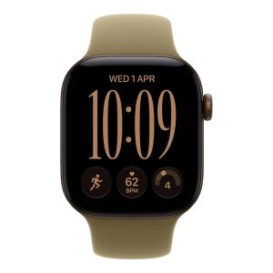 Умные часы Apple Watch Series 12 46 мм (алюминиевый корпус, темно-бронзовый/оливковый, спортивный силиконовый ремешок) - фото2