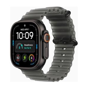 Умные часы Apple Watch Ultra 4 LTE 49 мм (титановый корпус, черный/серый, ремешок из эластомера) (MJAY4) - фото