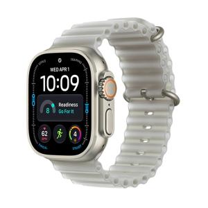 Умные часы Apple Watch Ultra 4 LTE 49 мм (титановый корпус, природный/серый, ремешок из эластомера) (MJAD4) - фото