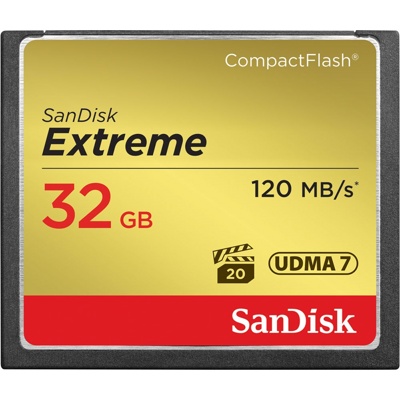 Карта памяти Sandisk Extreme CompactFlash 32GB 800x - фото