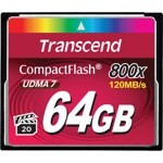 Карта памяти COMPACT FLASH TRANSCEND 64GB 800X - фото
